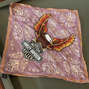 Harley-Davidson Purple Bandana with Yellow Accents